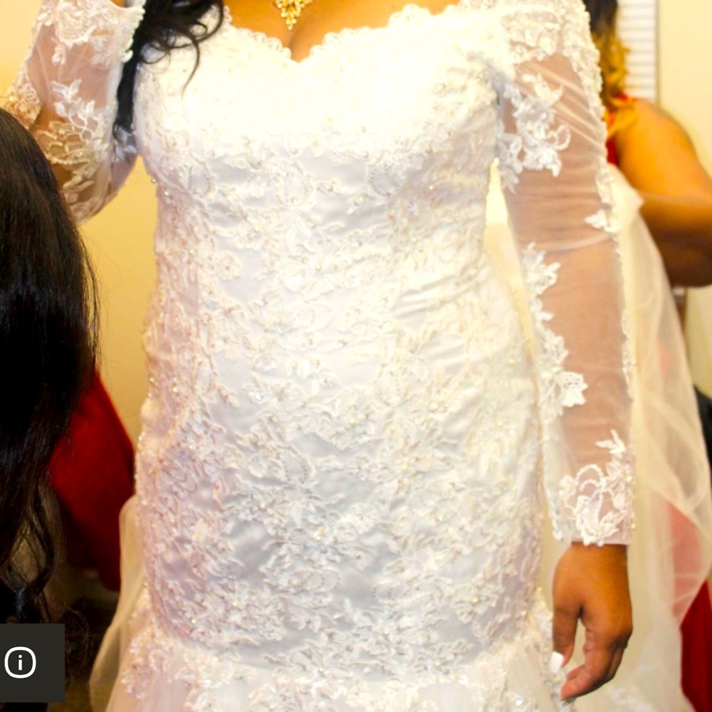 Beautiful wedding dress!! It’s just too beautiful to keep in a closet!!